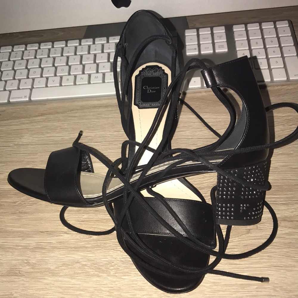 Christian Dior Stellar 55 black leather pump